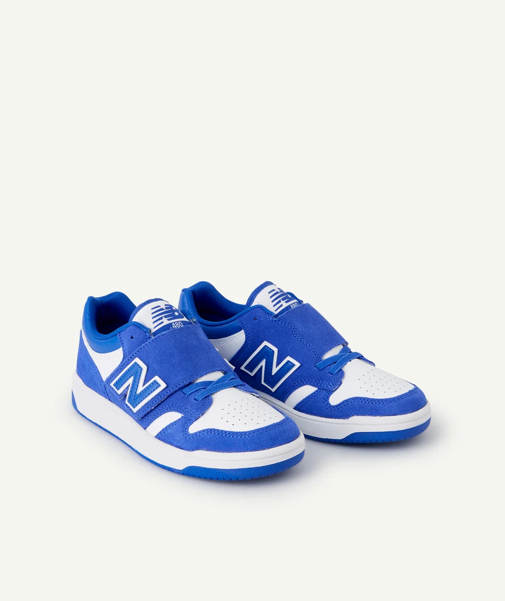 NEW BALANCEBASKETS À SCRATCH 480 GARÇON BLEU ET BLANC