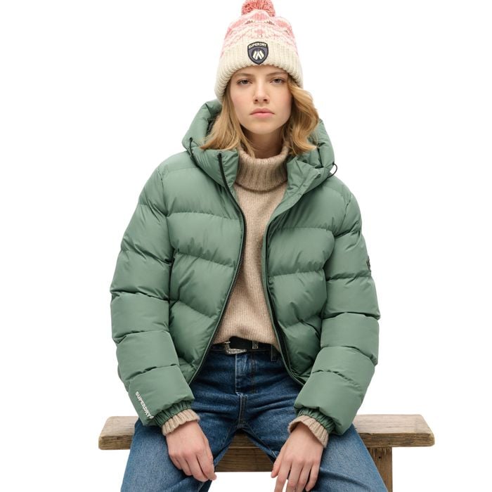 Superdry Hooded Sports Puffer Winterjas Dames