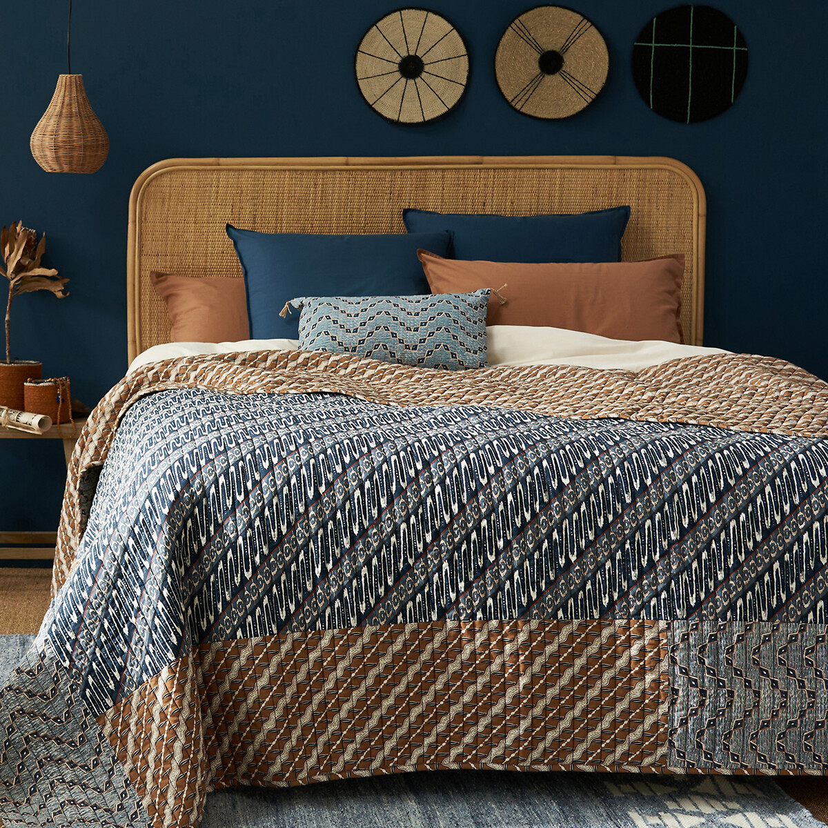 LA REDOUTE INTERIEURS<br>Colcha Kantha em algodão lavado, Midako