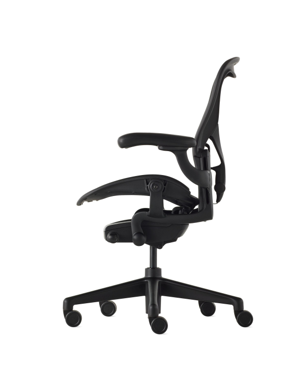 Herman Miller Aeron bureaustoel Polished Aluminium base & linkage