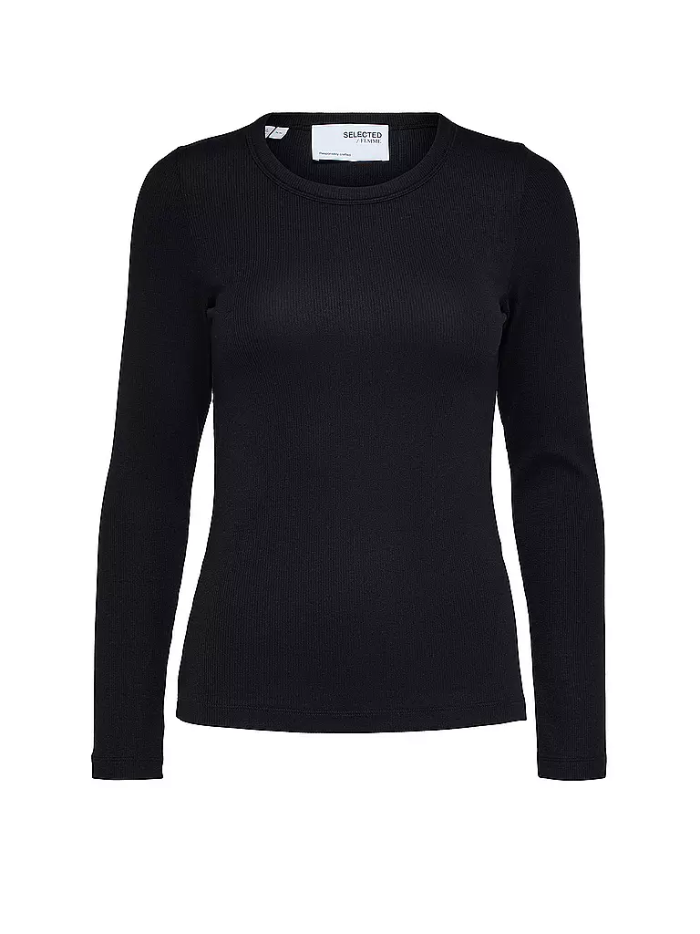 SELECTED FEMME Langarmshirt SLFDIANNA  schwarz