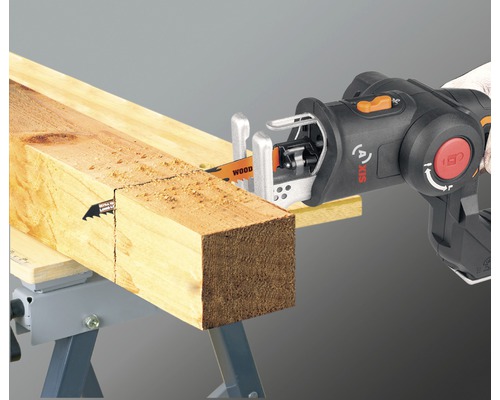 WORX 20V Axis 100mm snoerloze multitoolzaag WX550.9 + GRATIS bonusartikel: 20V accu WA3644 (4,0Ah)