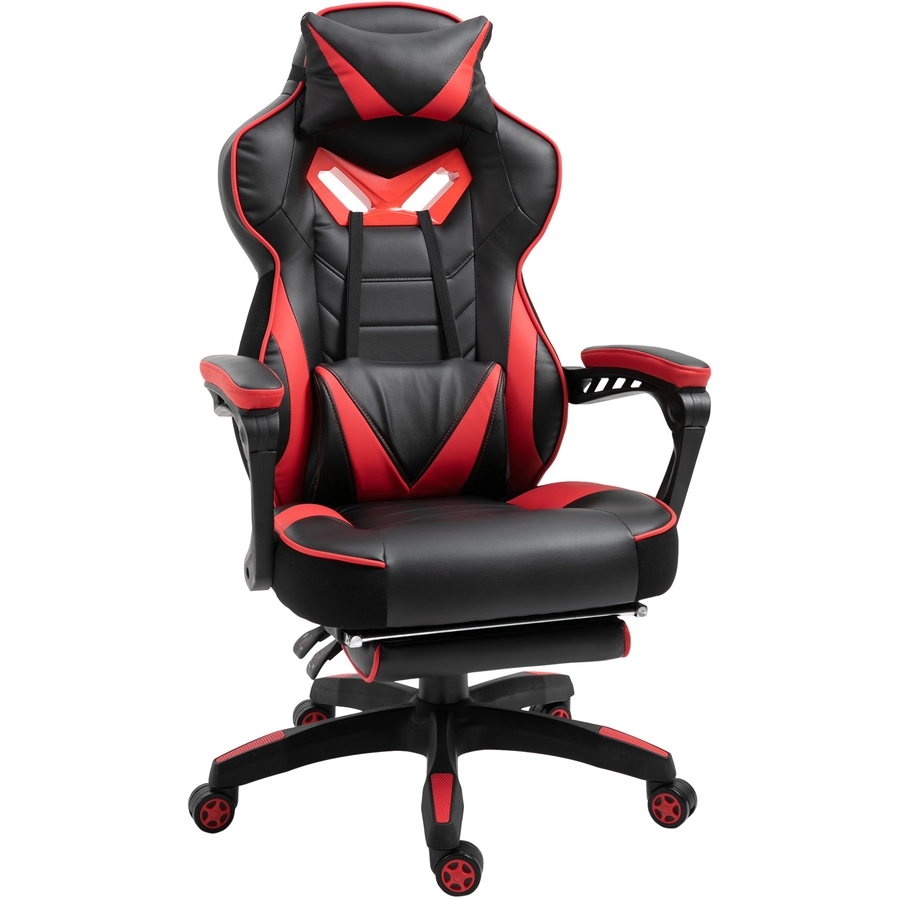 Vinsetto Gamingstuhl mit Liegefunktion schwarzrot