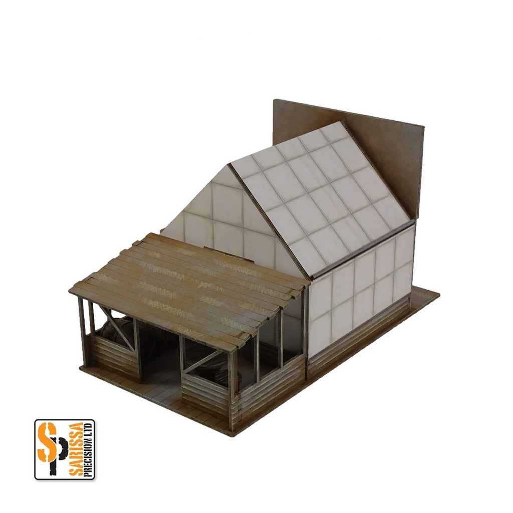 Old West Tent Town - Small Shop with Lean-To