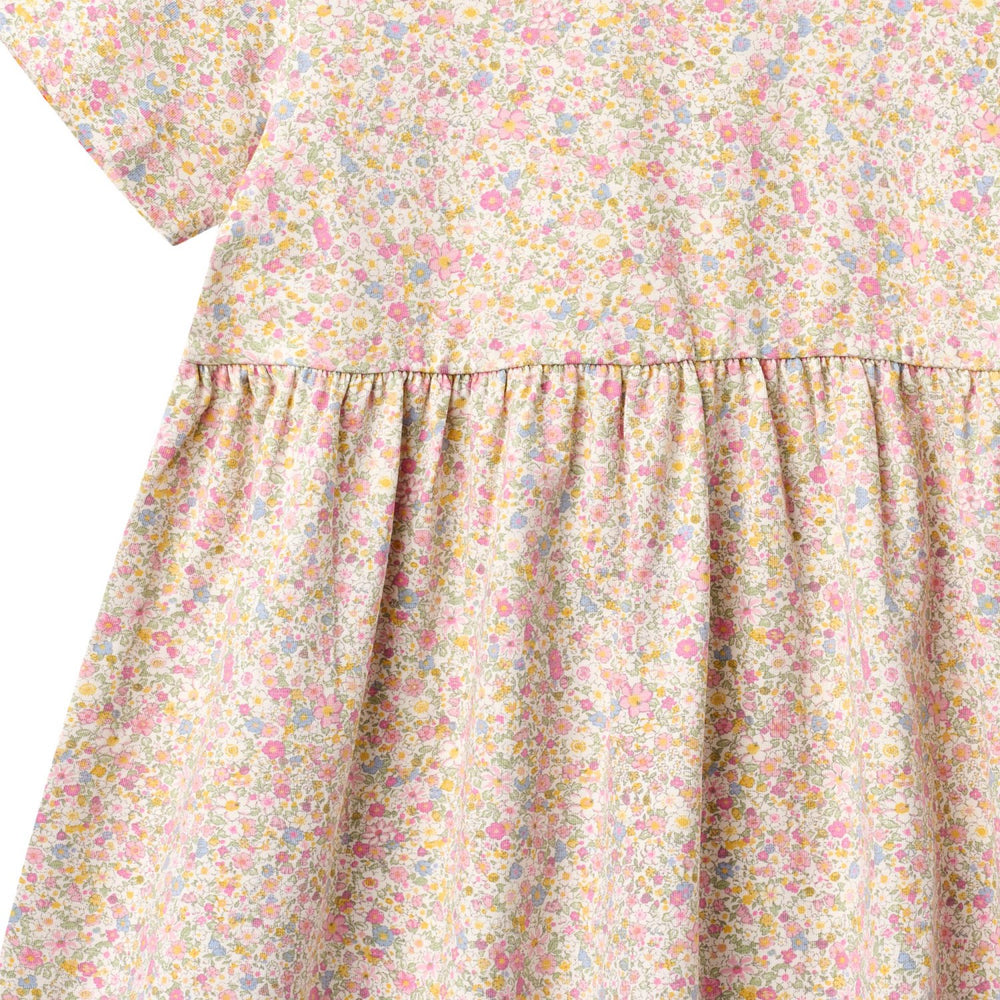Køb Wheat Blush Flower Meadow Jersey Kjole Anna