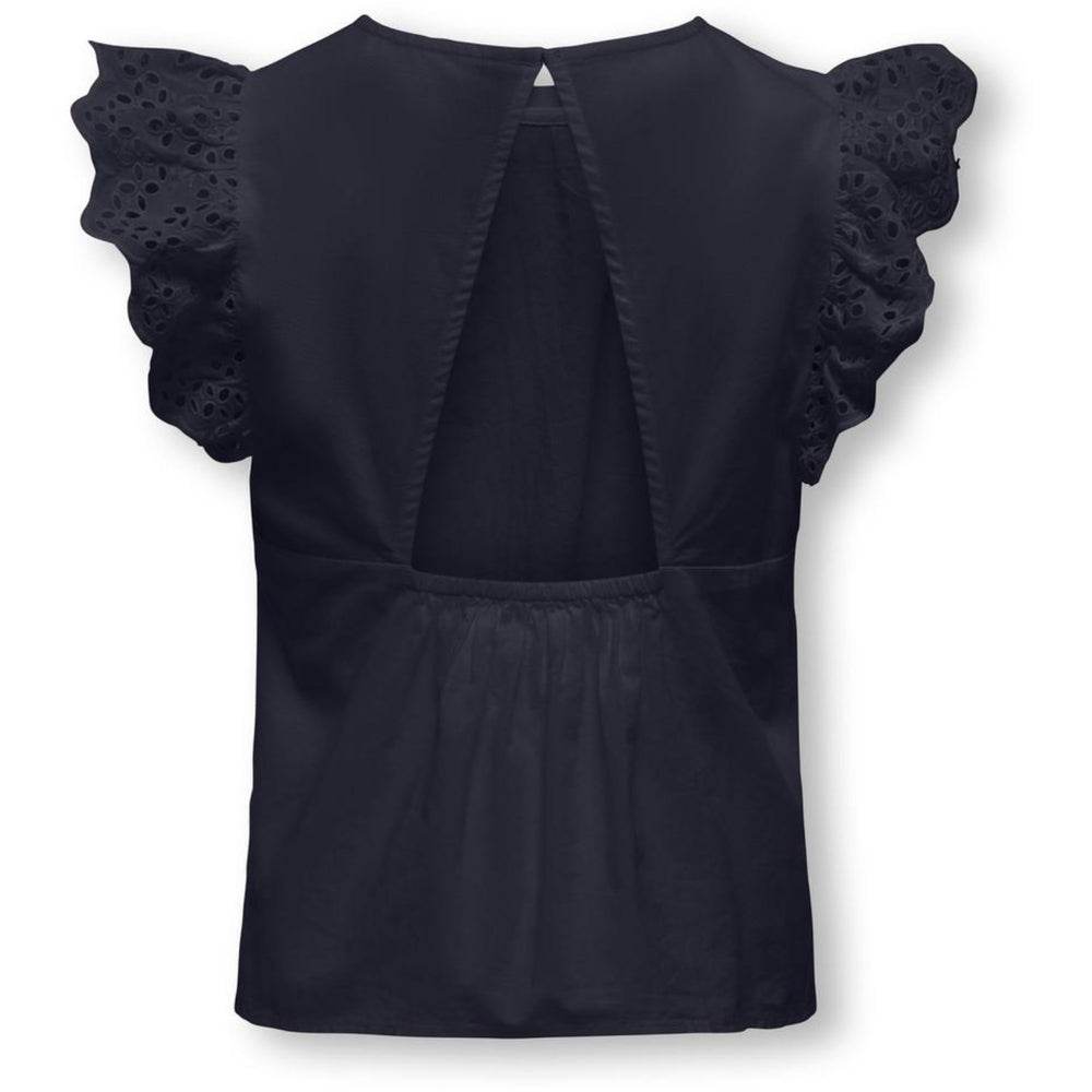 Køb kids ONLY Black Lou Life Embroidery Top