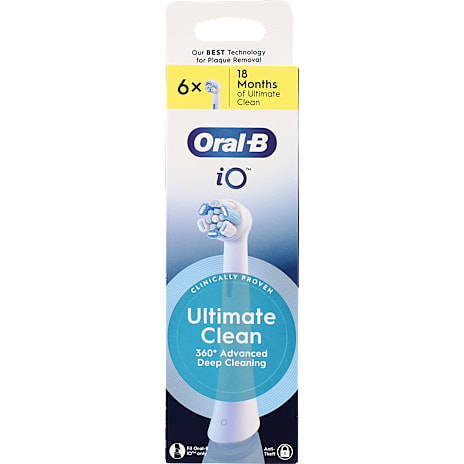Oral-B iO Ultimate Clean tandbørstehoveder - 6-pak