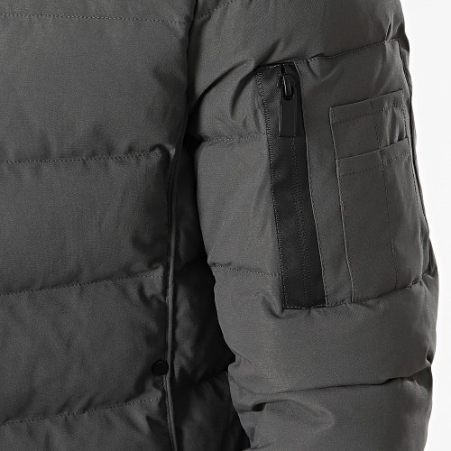 Doudoune Capuche Gris