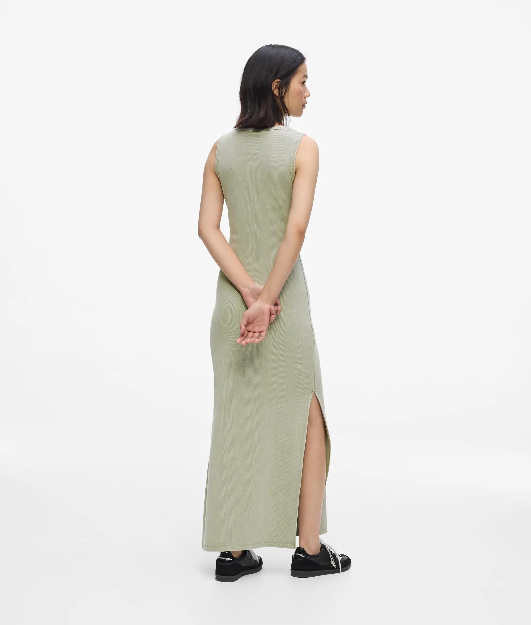 Verwassen, geribbelde tanktopjurk