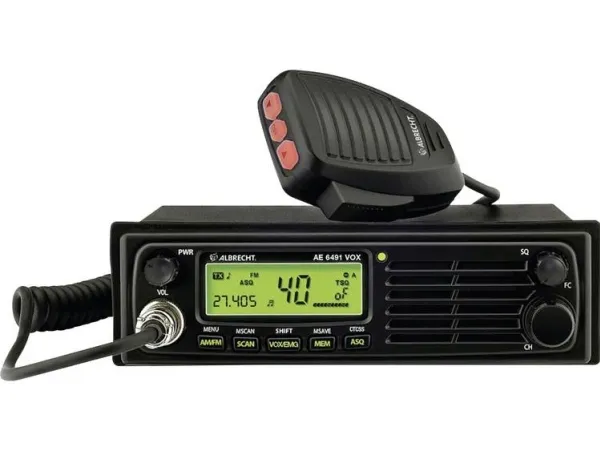 Albrecht AE 6491 VOX, DC, 188 mm, 131 mm, 57 mm, LCD, Bil CB-radio