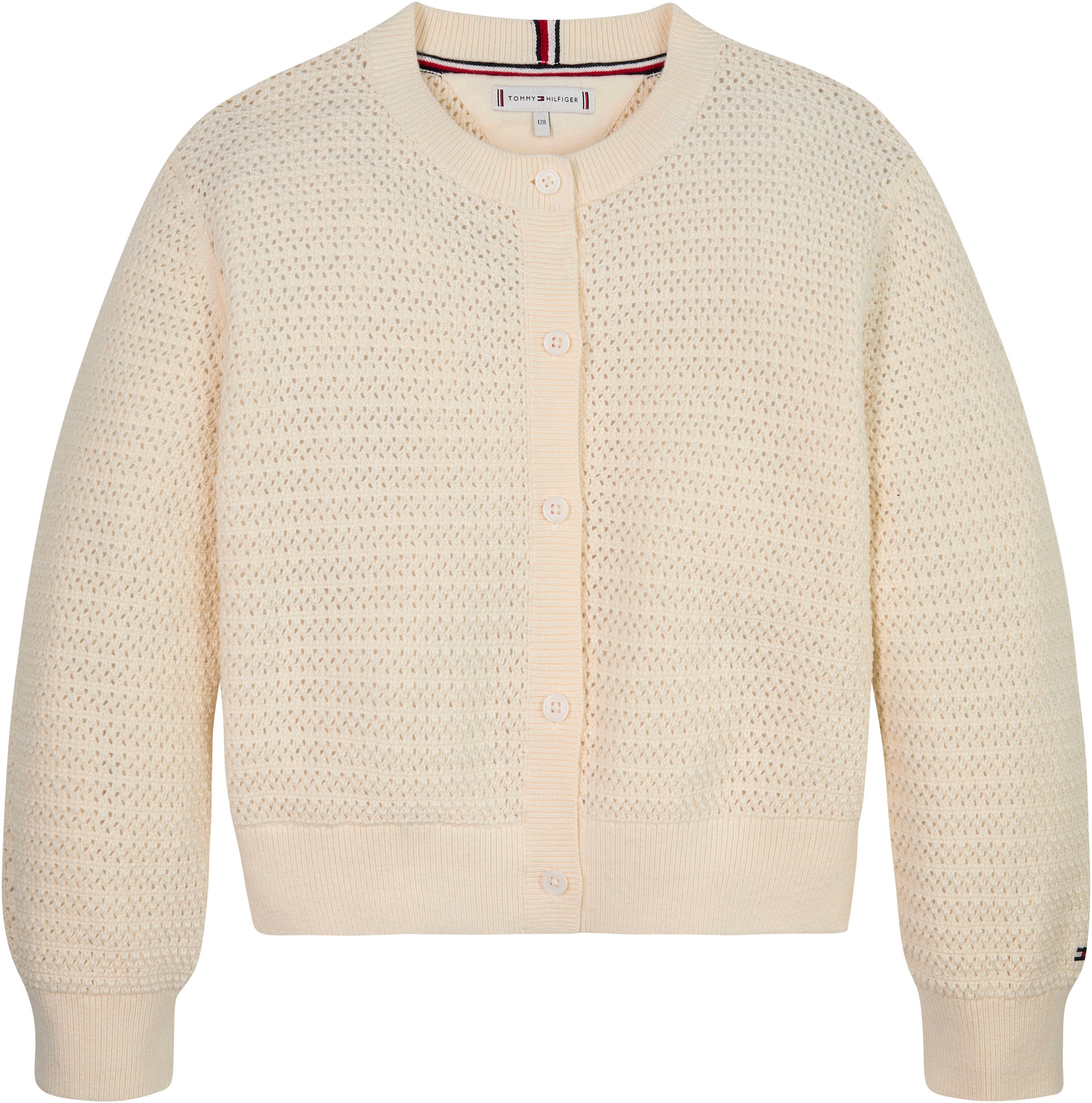 Tommy Hilfiger Strickjacke »CROCHET  CARDIGAN«, Baby bis 2 Jahre