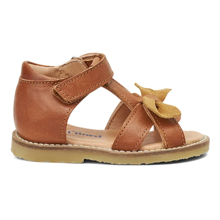 Petit Nord Sandales Scratchs Gry | Cognac