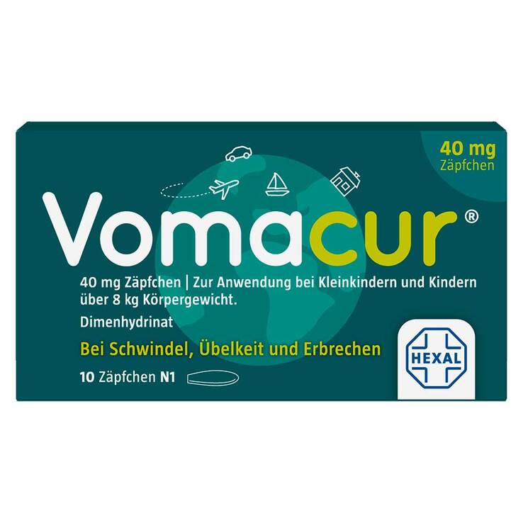 Vomacur® 40 mg Zäpfchen, 10 St