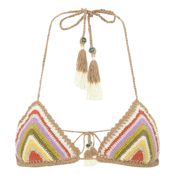 She Made Me Haut de Maillot Rahi Crochet | Taupe