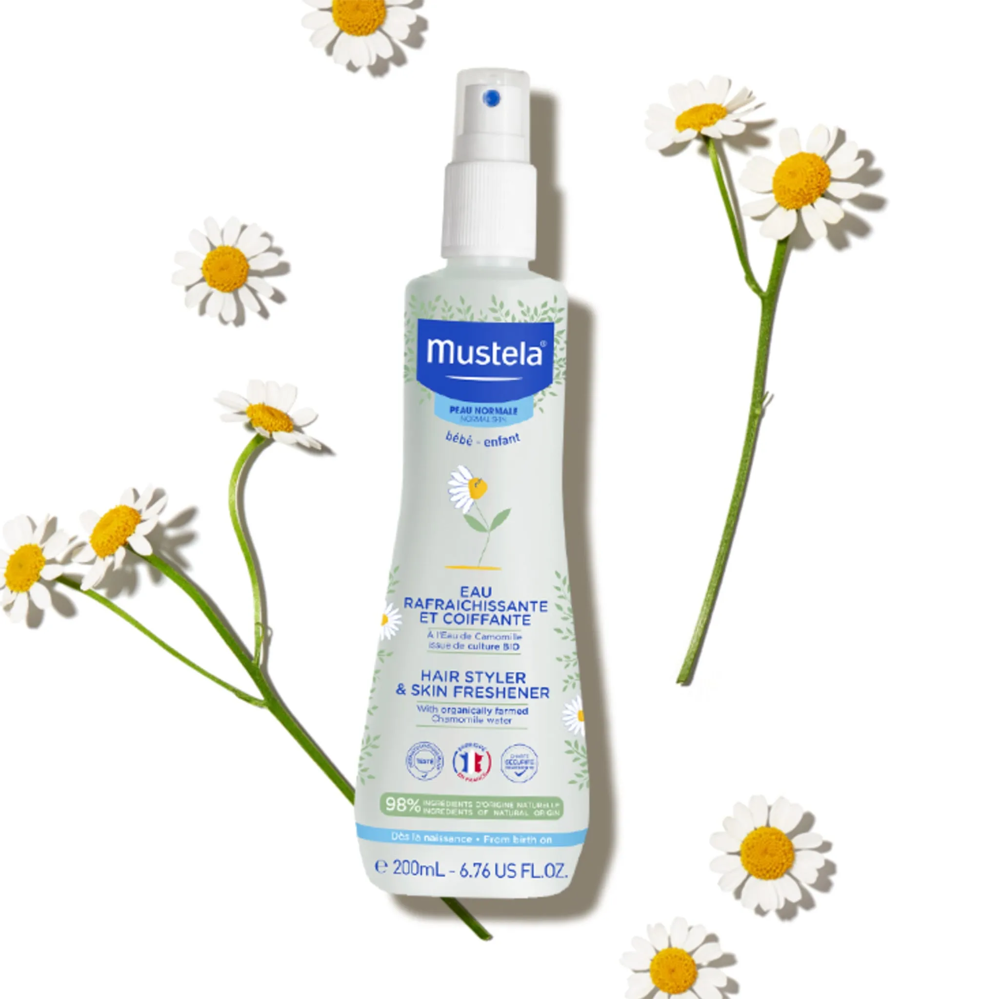 Mustela Eau Rafraichissante et Coiffante pour Bébé