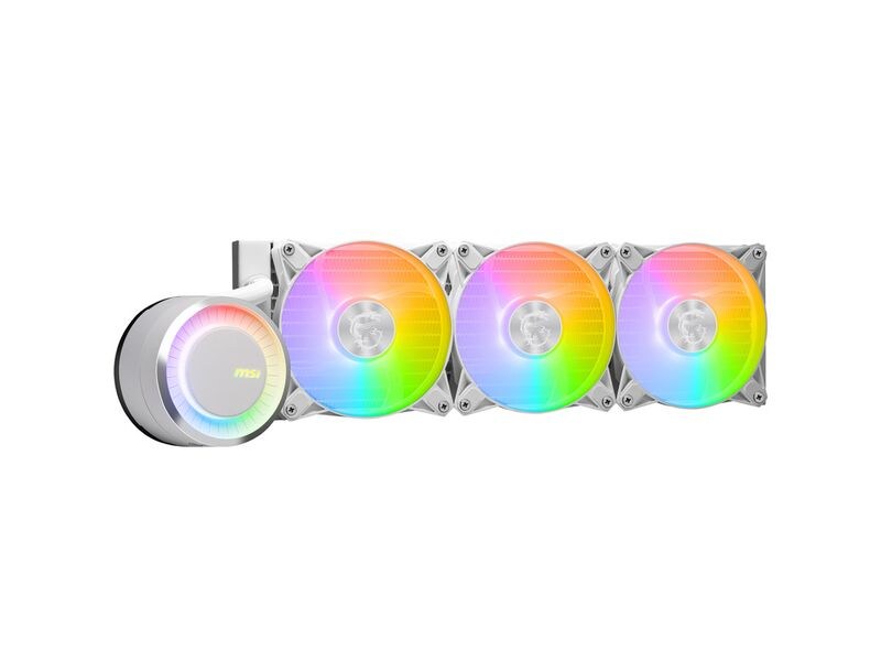 MSI Wasserkühlung MAG CORELIQUID E360 WHITE MSI MAG CORELIQUID E360 WHITE Computerkühlsystem Hauptplatine, Prozessor Flüssigkeitskühlung 12 cm Weiss