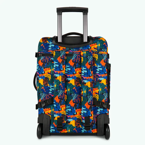 Valise souple 2 roues small Boulogne bleu