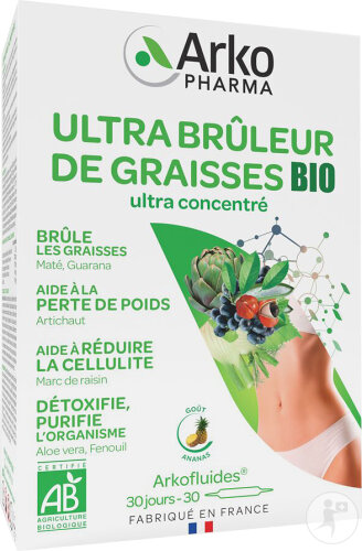 Arkopharma Arkofluides Ultra Brûleur De Graisses Bio 30 Ampoules