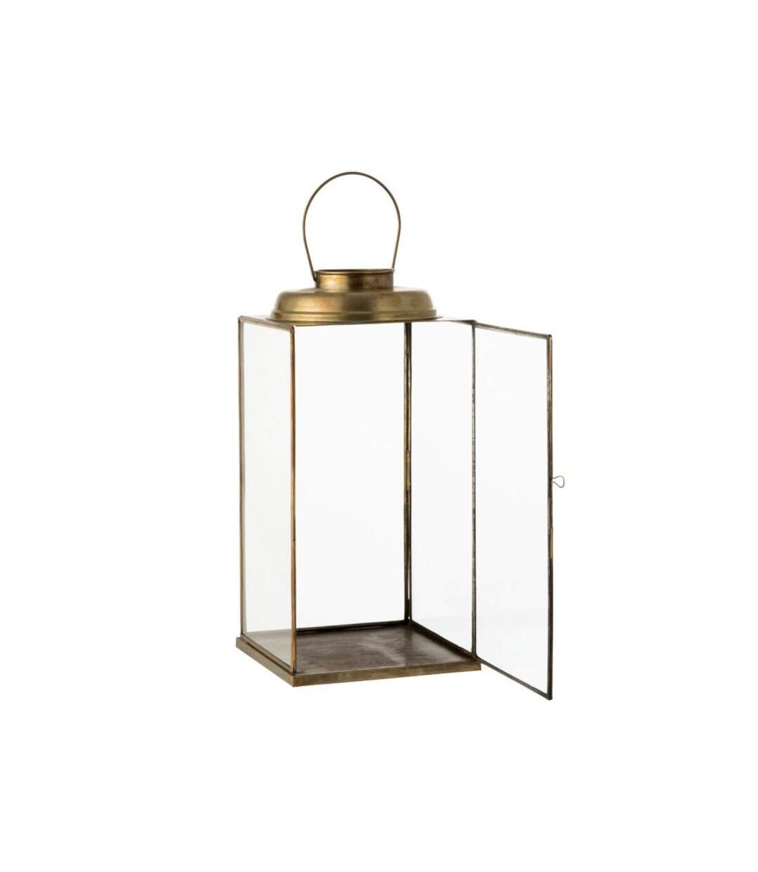 Paris Prix - Lanterne Carrée En Métal antique 48cm Bronze