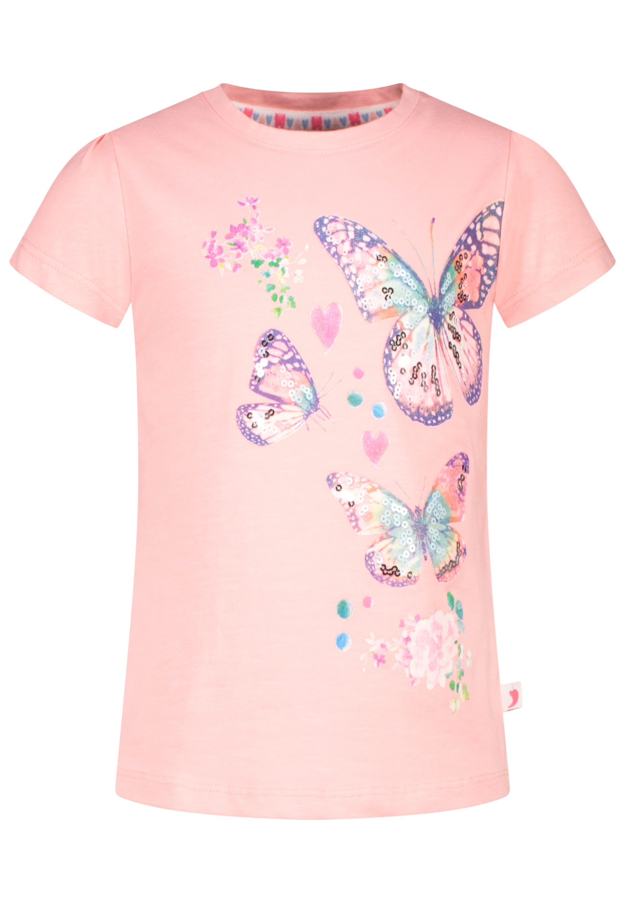T-Shirt SCHMETTERLINGE in melon