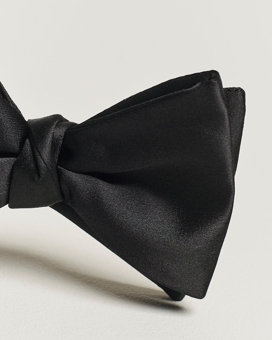 Eton Self-Tie Silk Bow Tie Black