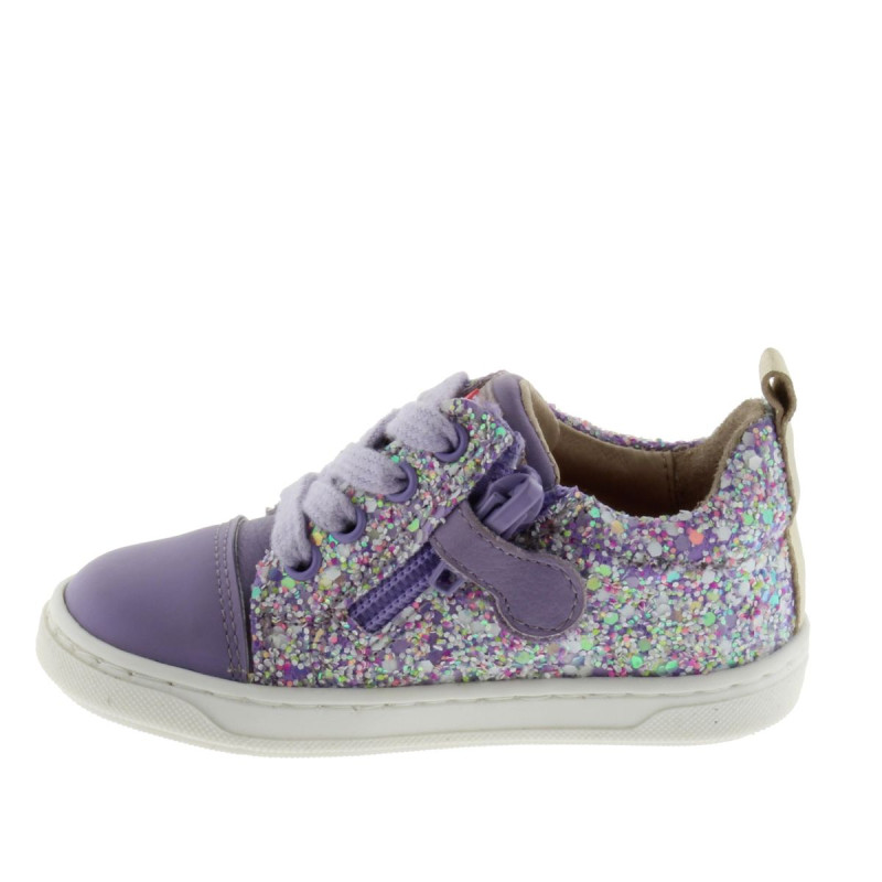 Acebos Acebos Pisa Paillettes Lila Zip