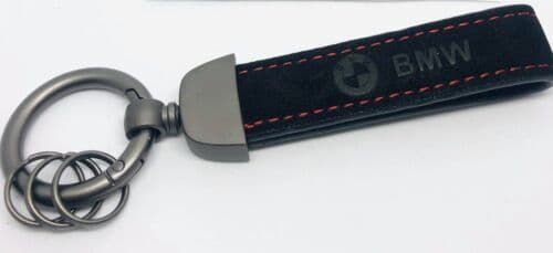 Leather Car Keychain/Strap - BMW - O Ring. Perfect Father’s Day Gift.