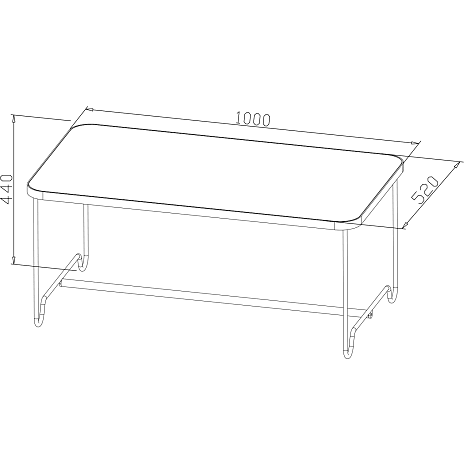 Avola loungebord - mocca