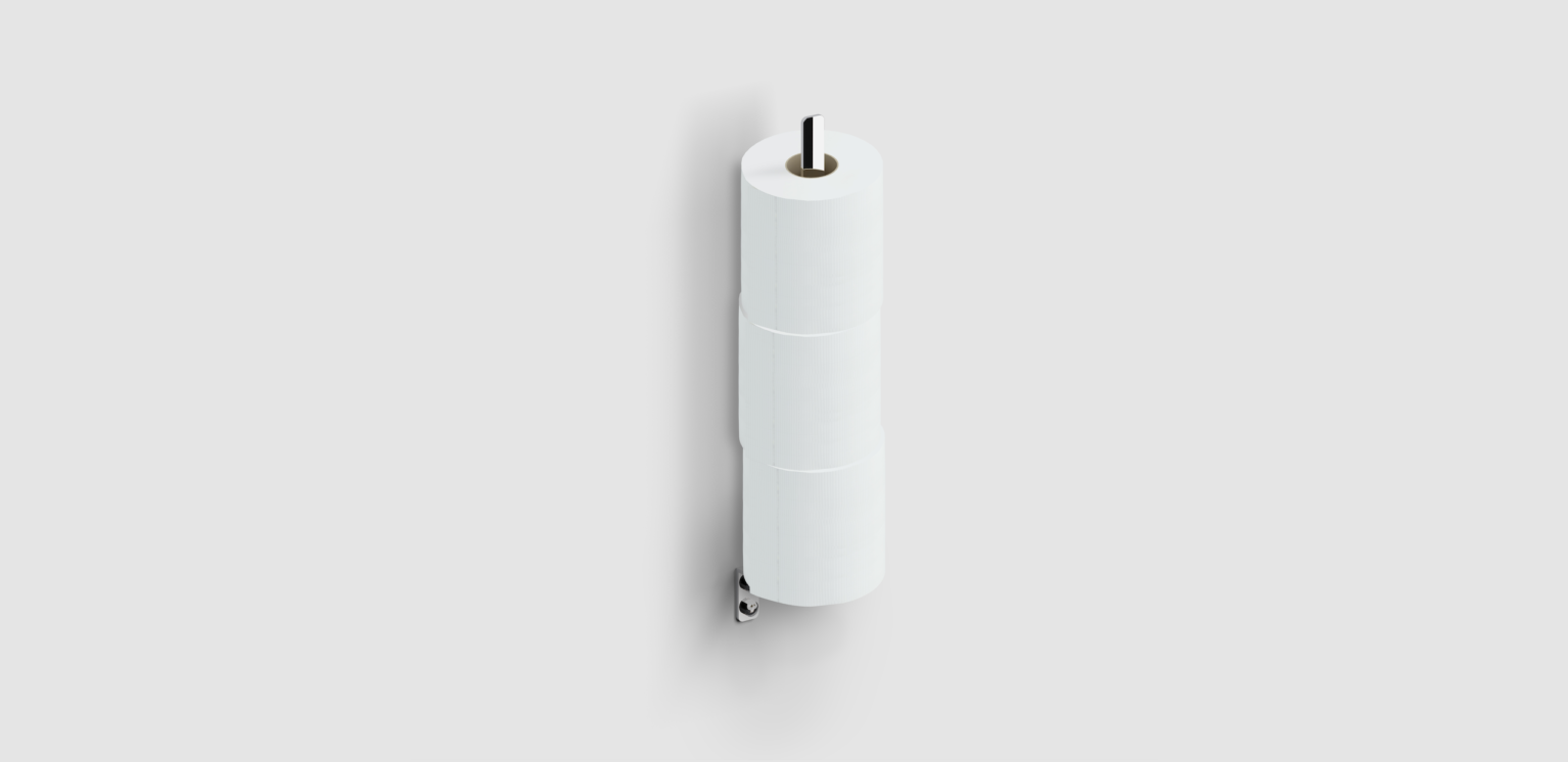 Clou Fold reserverolhouder chroom