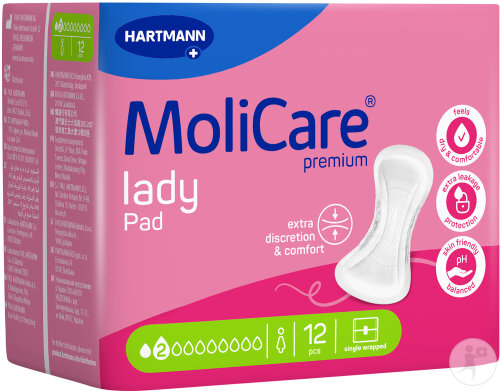 Hartmann Molicare Premium Lady Pad 2 Gouttes 12 Pièces