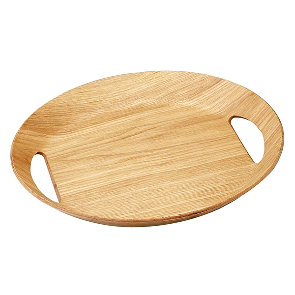 Plateau ovale couleur bois Point Virgule