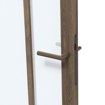 Arne & Bodil binnendeur ABE108 satijnglas - donker eiken houtlook afwerking