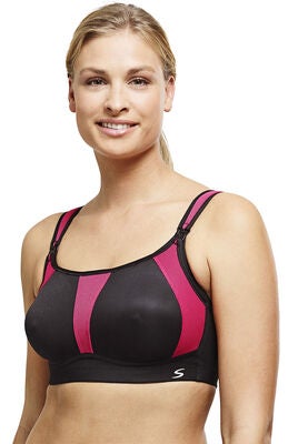 Swegmark Forceful Gravid- & Amme-Sport-BH, Black/Red