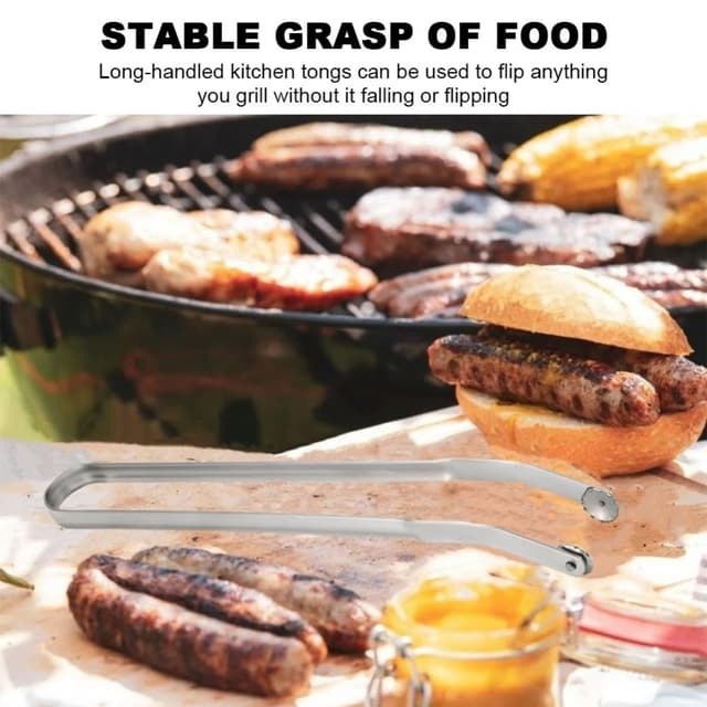 Grilltang i rustfrit stål Grill Grillklemme