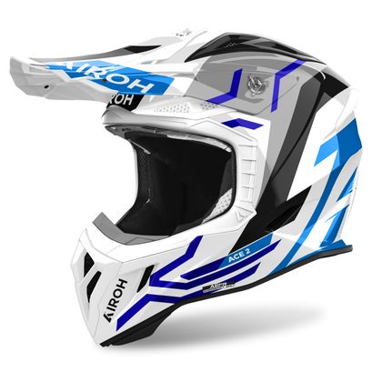 Casque cross Airoh AVIATOR ACE 2 - GROUND 2024 - Bleu