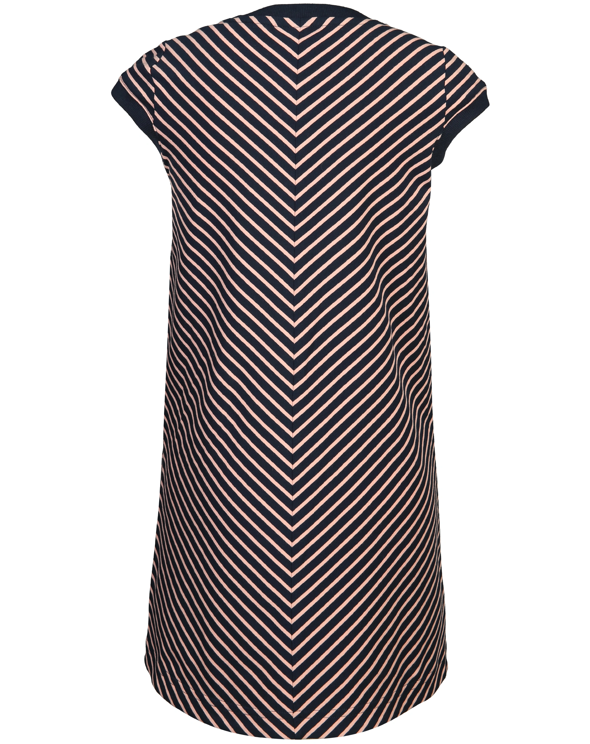 Kurzarm-Kleid KEIDAS gestreift in navy
