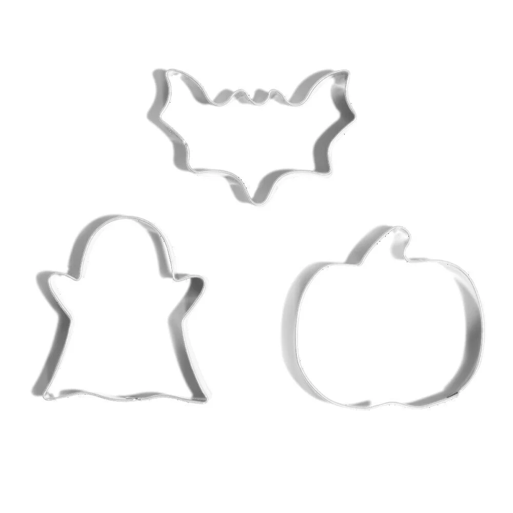 Lot de 3 moules à cookie en inox Ø6cm