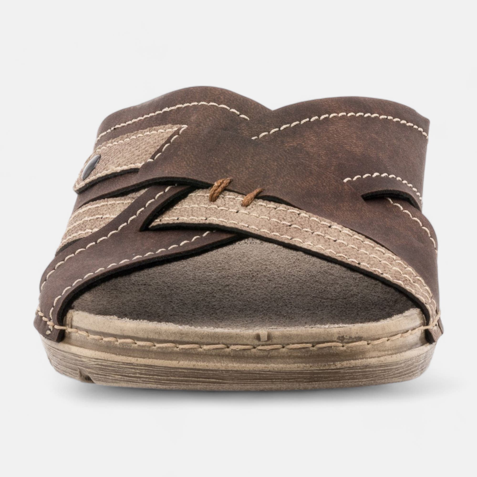 Nu-pieds Homme marron