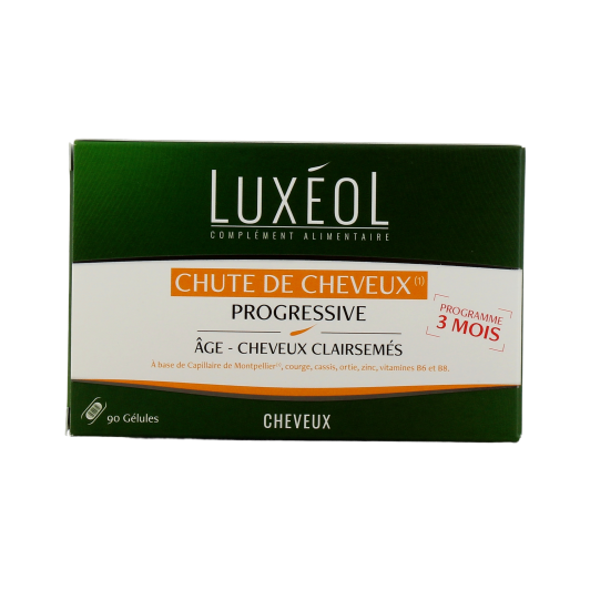 Luxéol - Complément alimentaire chute de cheveux progressive