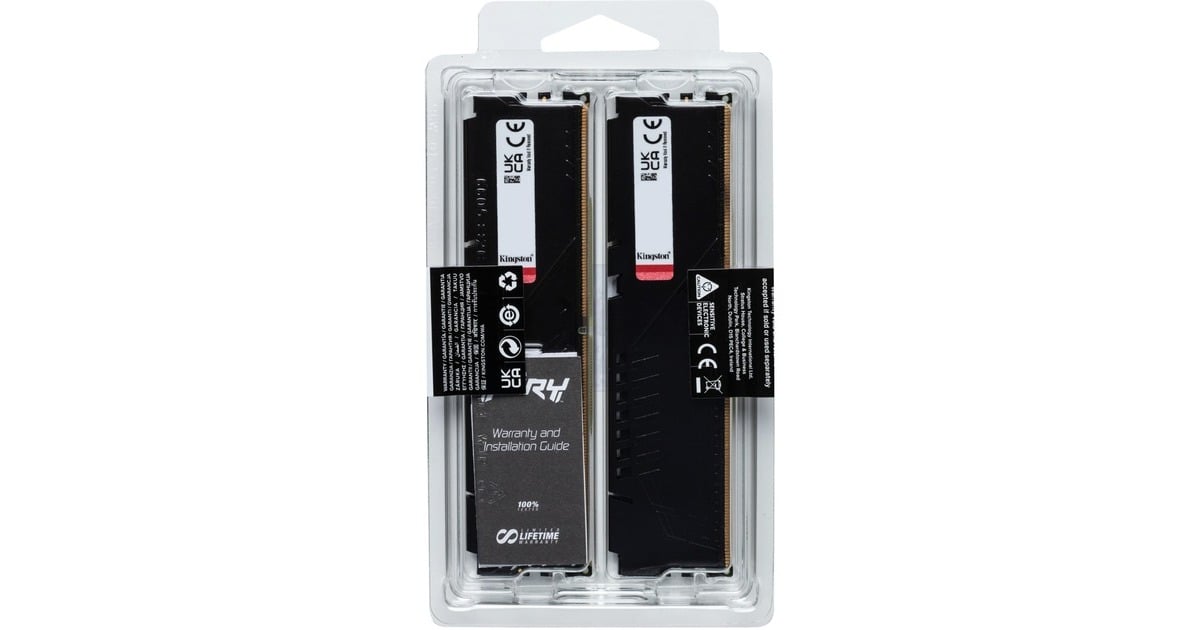 Kingston FURY32 GB DDR5-5600 Kit werkgeheugen  (Zwart, KF556C36BBEK2-32, Beast, XMP, EXPO)