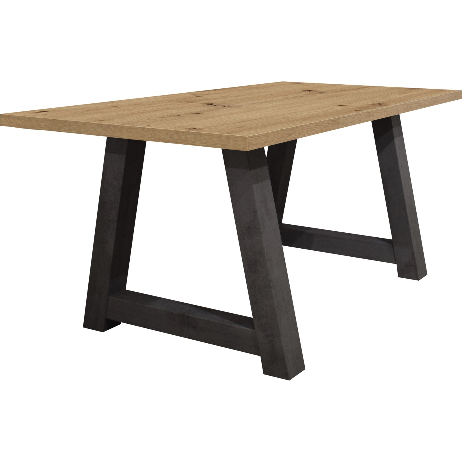 Tisch Magna Dekor X-Fuss ausziehbar 160/210 x 78 x 90cm Plankeneiche