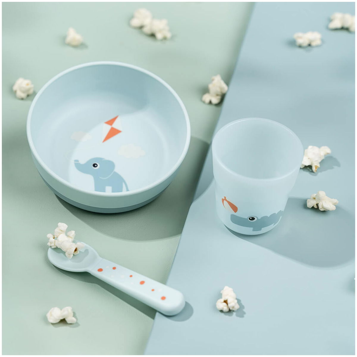 Done by DeerDone by Deer   Foodie Erstes Geschirrset playground blau