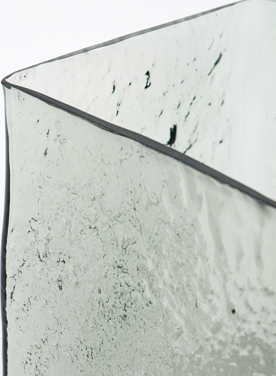 House Doctor - Vase - Square - Glas - Lyseblå - 18 CM