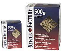 Office Factory Gummibänder, 80 x 1.3 mm, 100 g