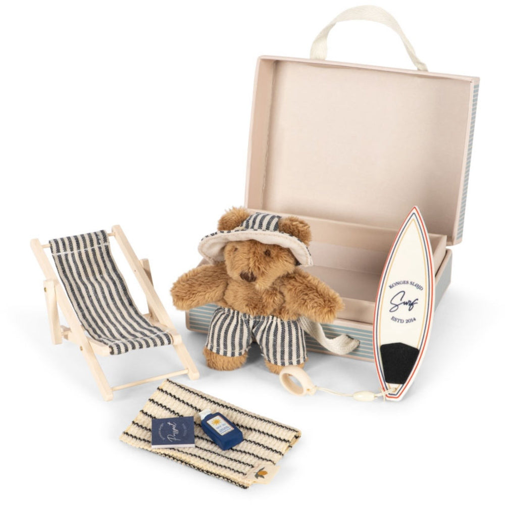 Køb Konges Sløjd Blue Stripe Tiny Bamse Travel