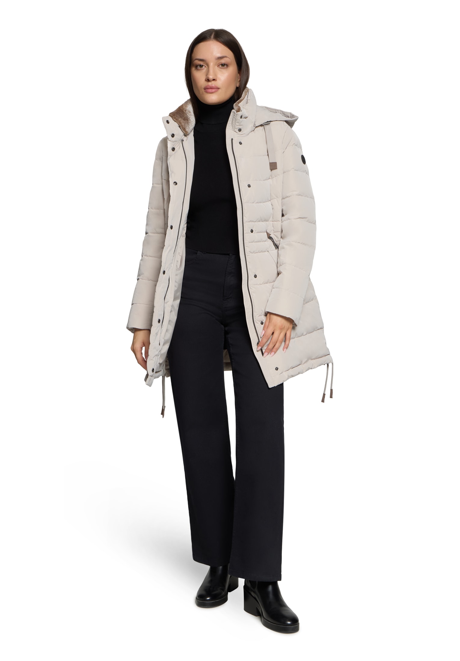 Gil Bret Steppjacke mit Kapuze mit abnehmbarer Kapuze