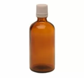 Flaske m. låg og dråbetæller - 100 ml