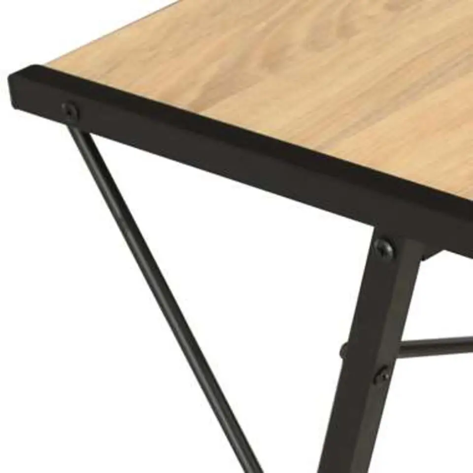 vidaXL - Computertafel - Zwart - Bewerkt hout
