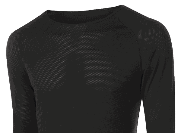 TRANSTEX LIGHT Herren-Langarmshirt  black  46