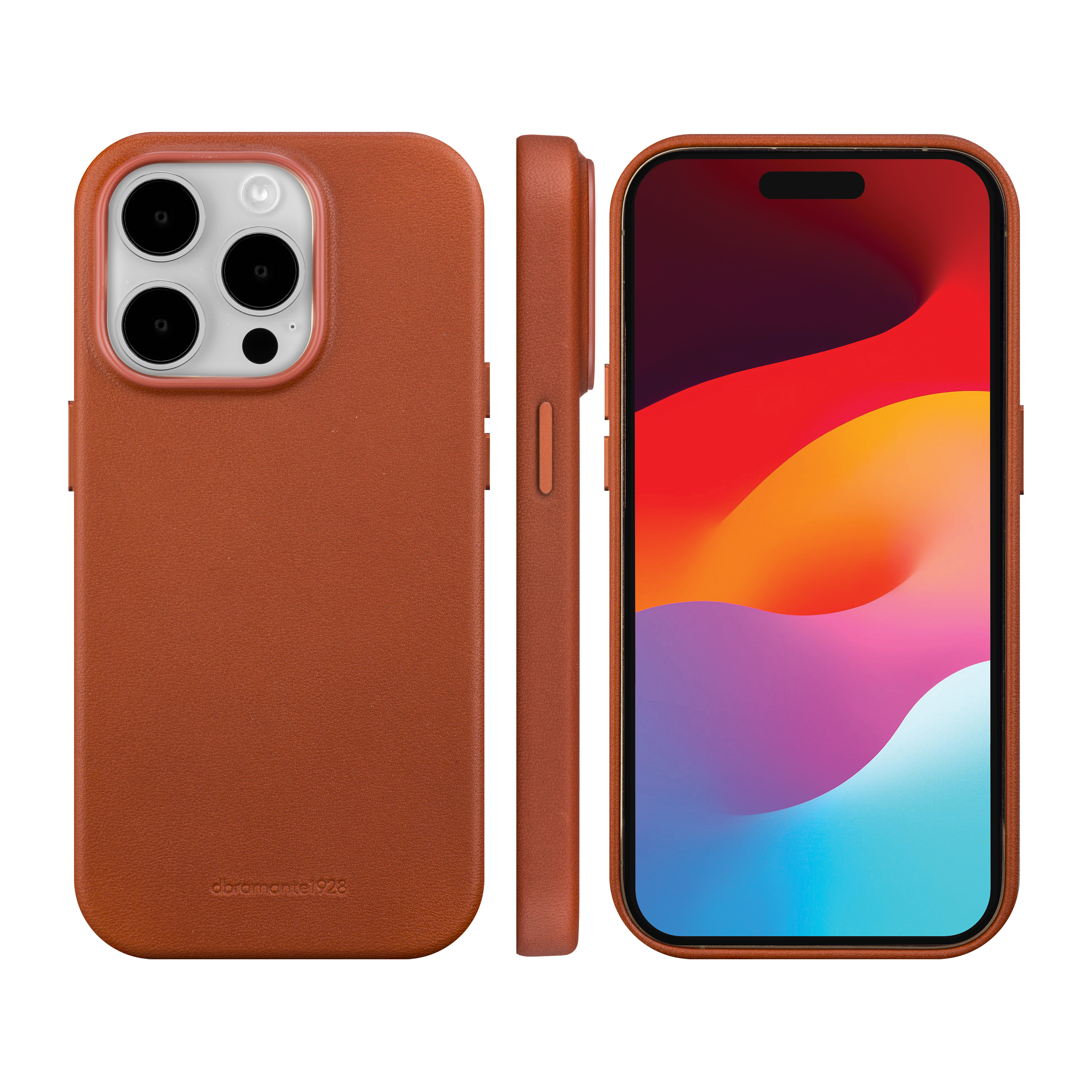 iPhone 15 Pro Max MagSafe Echtleder Hardcase Hülle Roskilde Recycled (RO67GT001893) - Tan